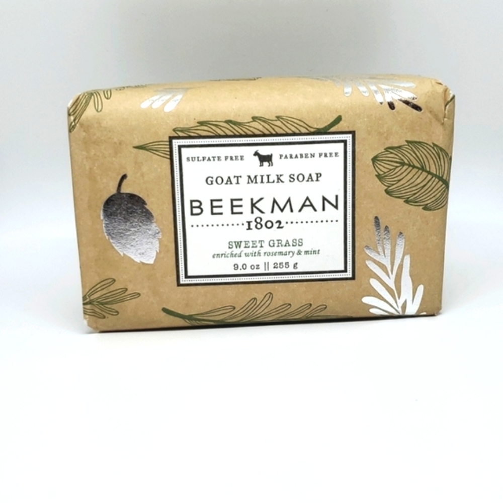 BEEKMAN 1802 Goat Milk Soap Sweet Grass 9 oz